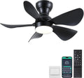Ceiling Fans with Lights and Remote/APP Control - Low Profile 30 in