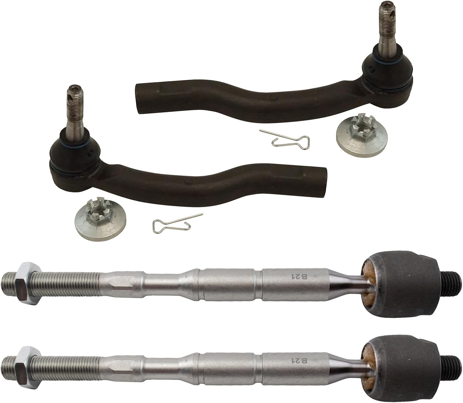 TRQ Tie Rod Set for 2011-2017 Lexus CT200h & 2010-2015 Prius