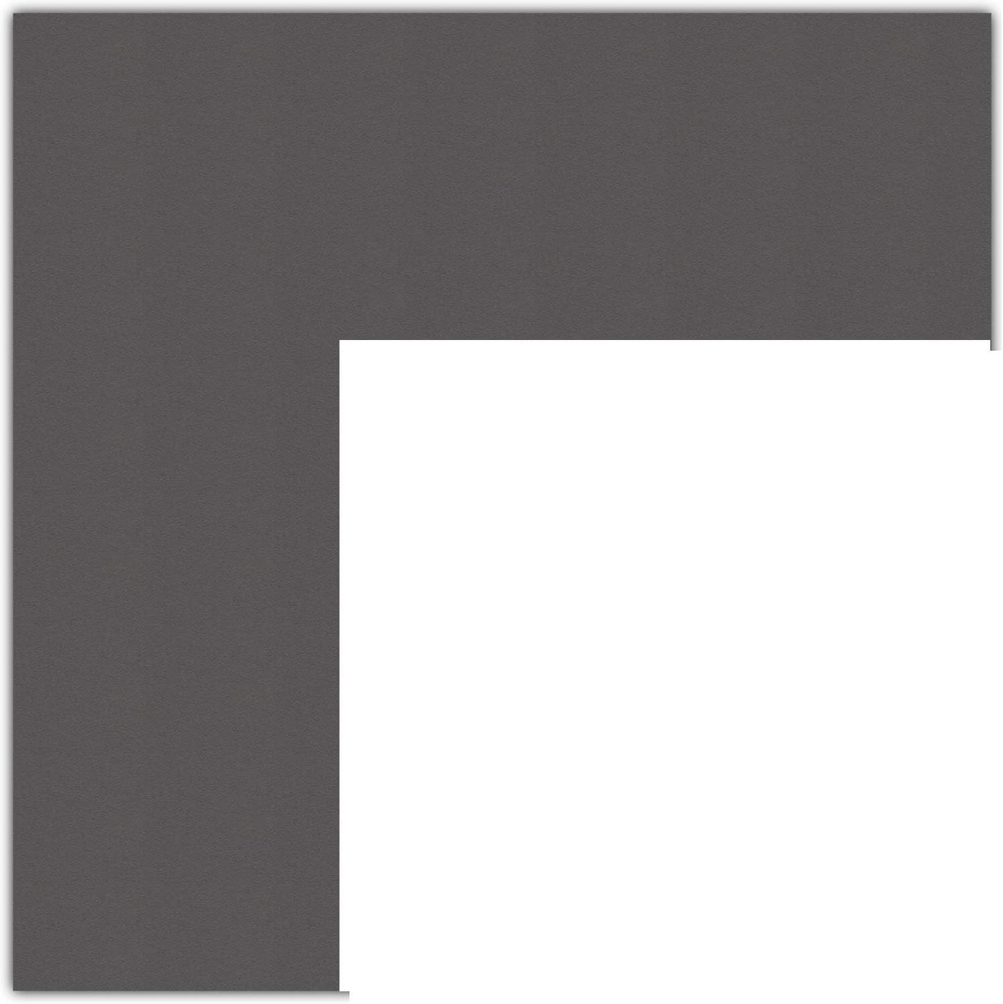 21x33 Cinder Charcoal Custom Mat for Picture Frame Opening