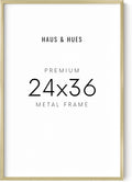 24x36 Gold Poster Frame - Lightweight Modern Aluminum Frame