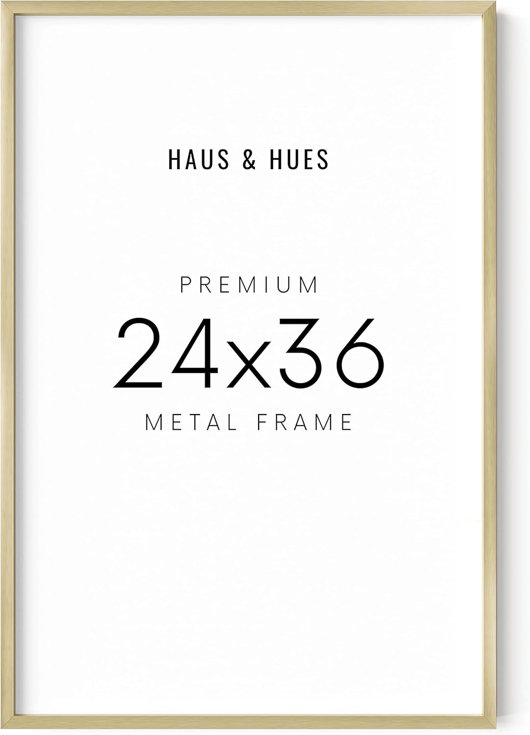 Stylish 24x36 Gold Poster Frame for Artwork and Displays