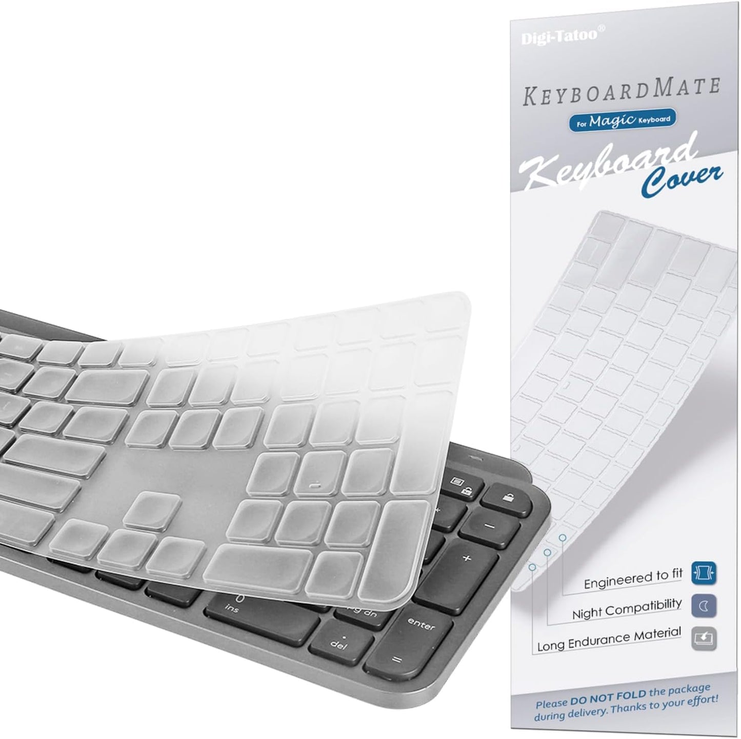 Ultra Thin Transparent Keyboard Cover for Logitech MX Keys - Digi-Tatoo