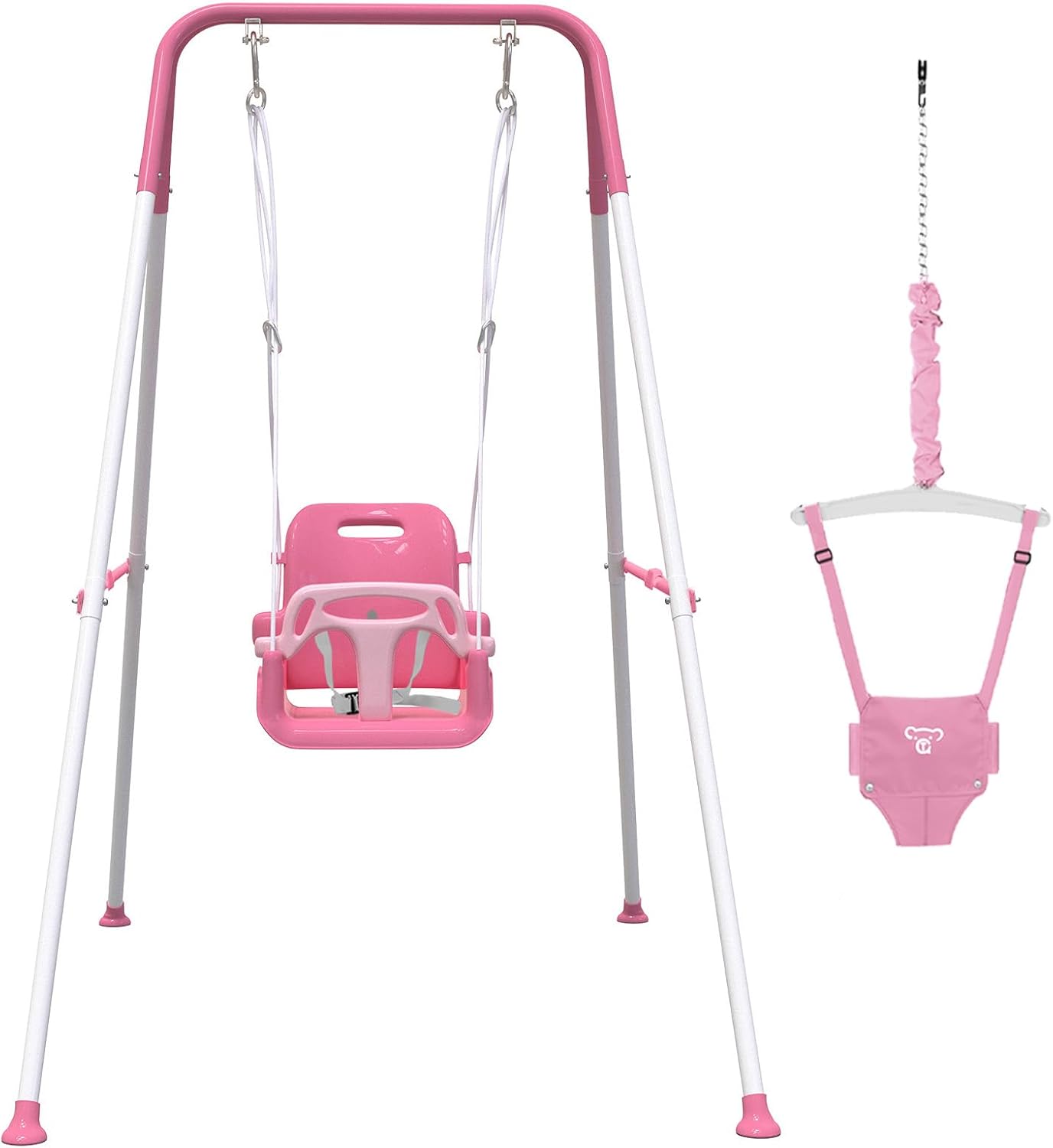 2 in 1 Toddler Swing & Baby Jumper for Indoor and Outdoor Fun
