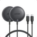 Anker Zolo Magnetic Wireless Charger 2-Pack - Fast 15W Qi2 Pads