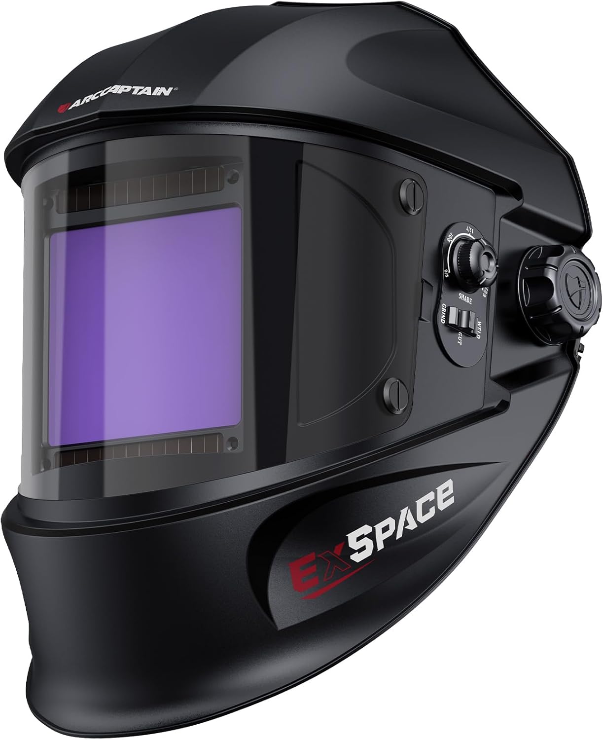 ARCCAPTAIN Welding Helmet: Top Clarity, Large Screen, 4 Sensors