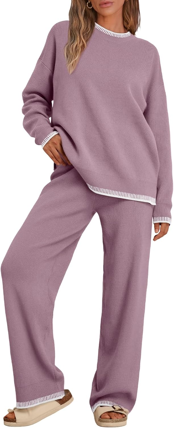 LILLUSORY 2 Piece Knit Lounge Sets for Ultimate Comfort