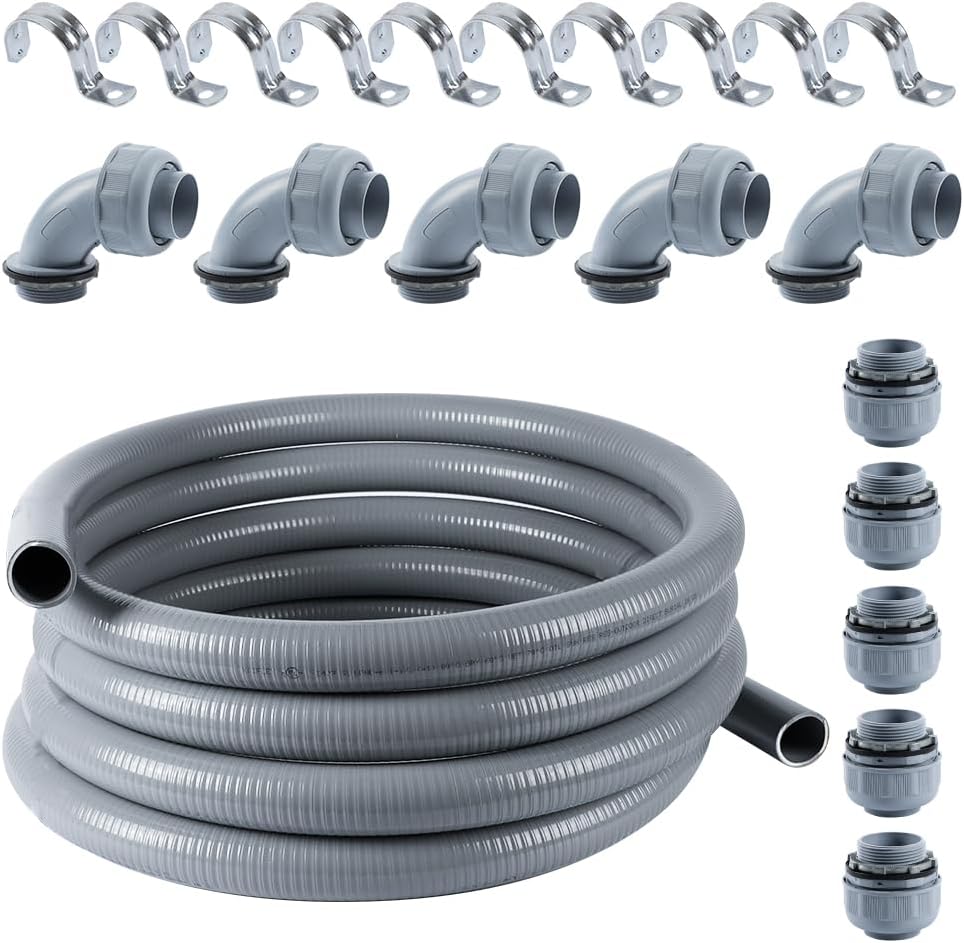 Liquid-Tight Conduit 1-1/2 inch 25ft for Electrical Needs