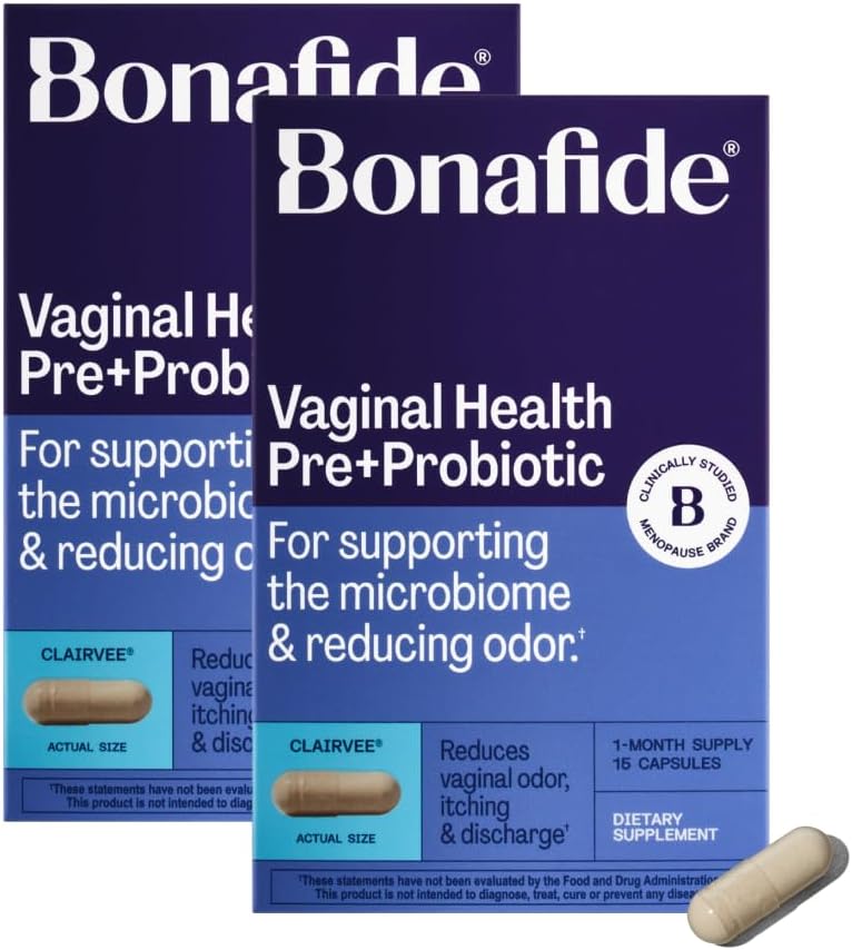 Clairvee Vaginal Probiotic for Odor, Itching & Discharge Relief