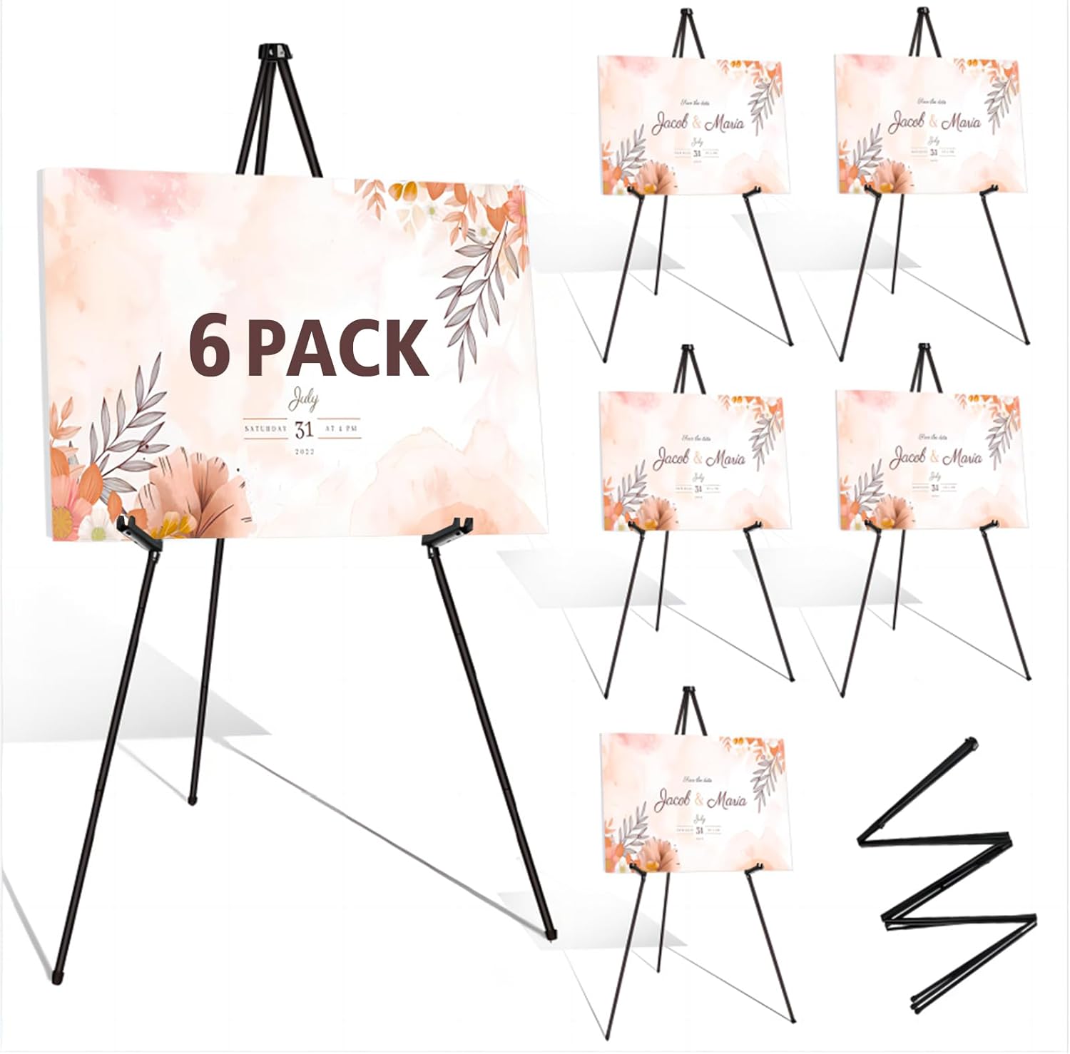 Instant Display Easel Stand - 63in Portable Artist Floor Easels