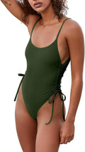 Women's Sexy One Piece Bathing Suit Tummy Control Swimsuit KRLAGAPAS