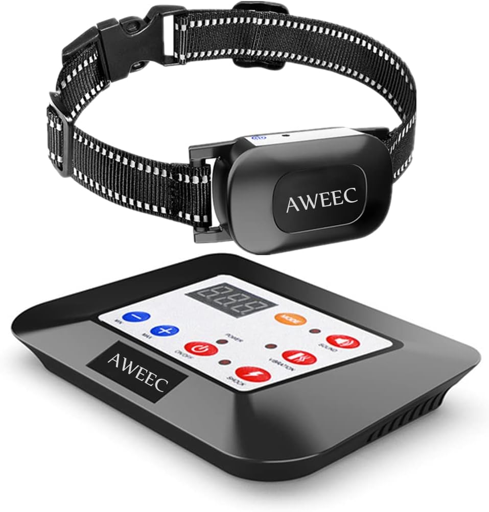 2-in-1 Wireless Dog Fence & Training Collar by Aweec