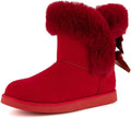 Women's Slip On Winter Snow Boots - Insulated Fur Lining Comfort