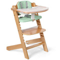 Natural Wooden High Chair for Babies & Toddlers - Adjustable 3-Tier