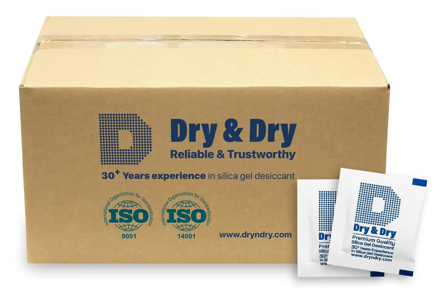 Dry & Dry Silica Gel Packets - Rechargeable Food Safe Desiccants