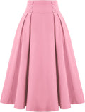 Sophisticated High Waist Midi Skirt for Women by Belle Poque