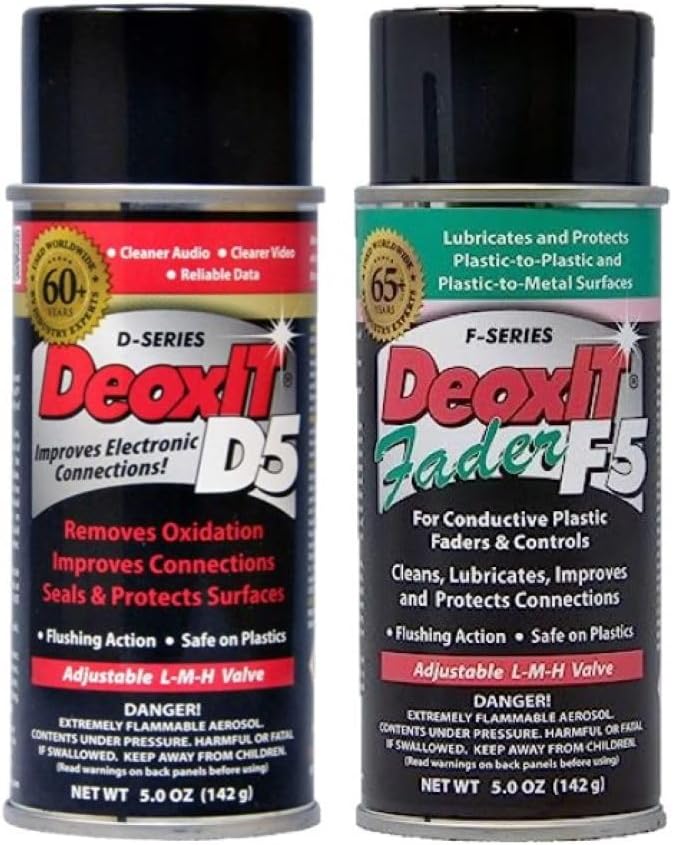 DeoxIT D5S6 Contact Cleaner and F5S-H6 FaderLube 2-Pack