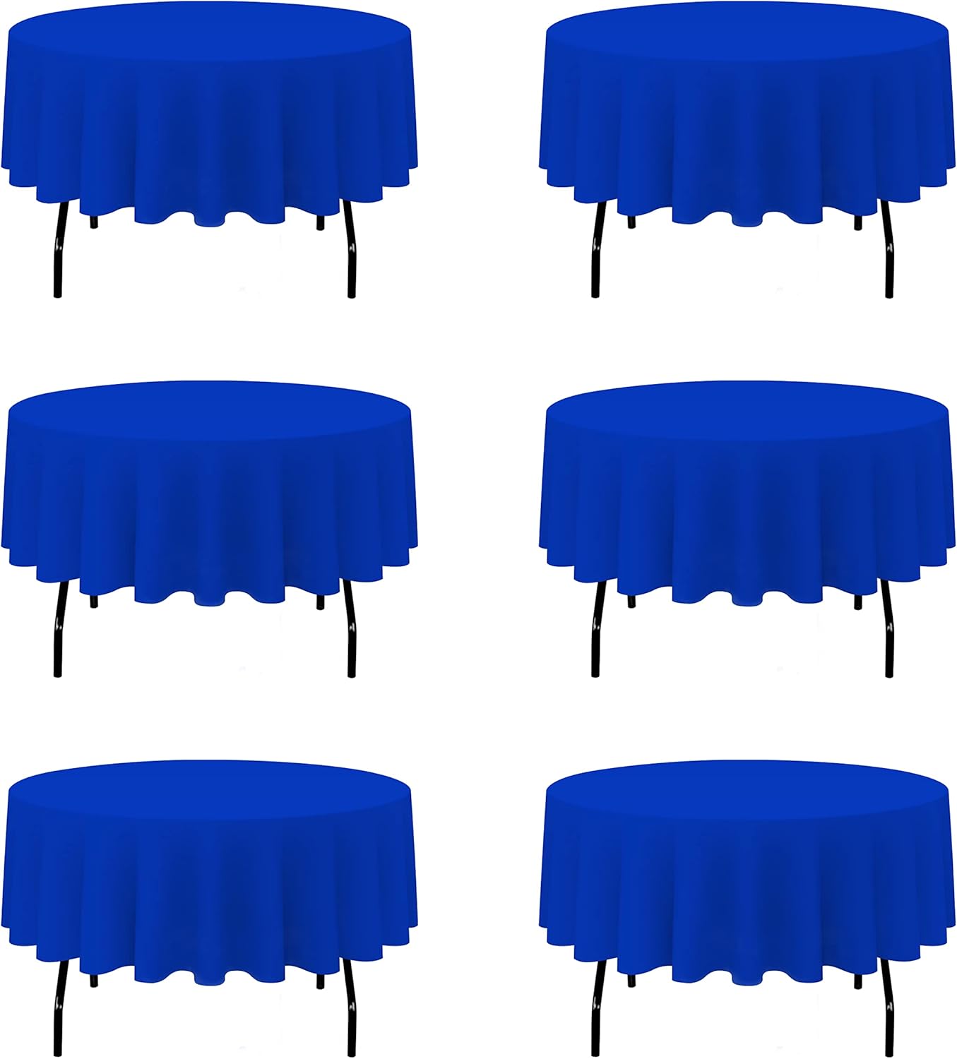 Royal Blue Round Tablecloths 90 Inch for Elegant Events