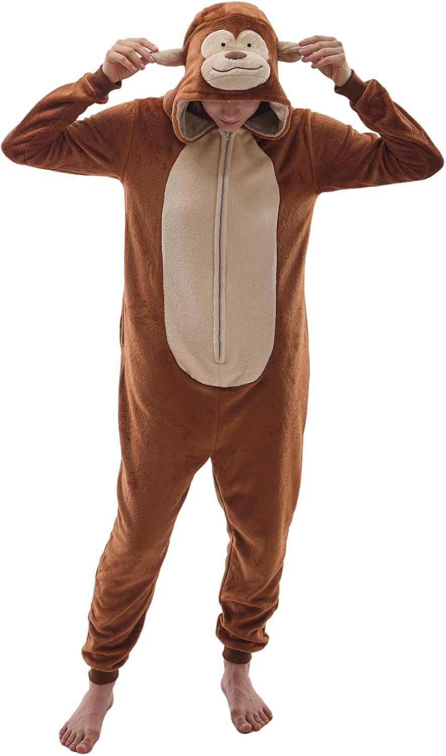 Unisex Adult Animal Onesie Pajamas for Cozy Halloween Fun
