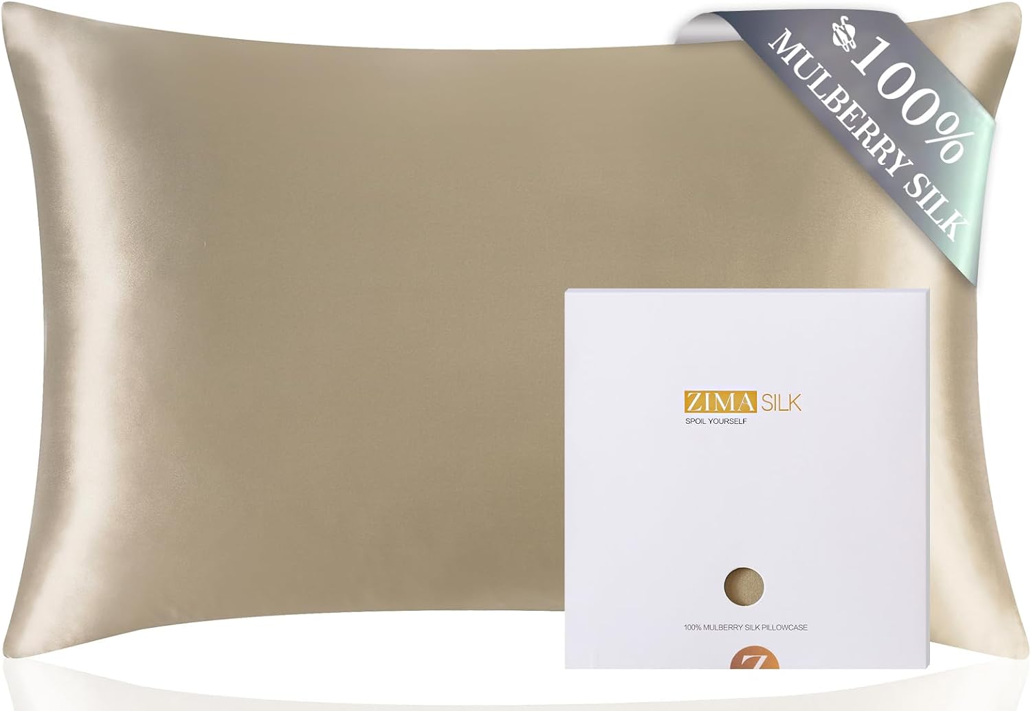 ZIMASILK 100% Pure Mulberry Silk Pillowcase for Hair Health