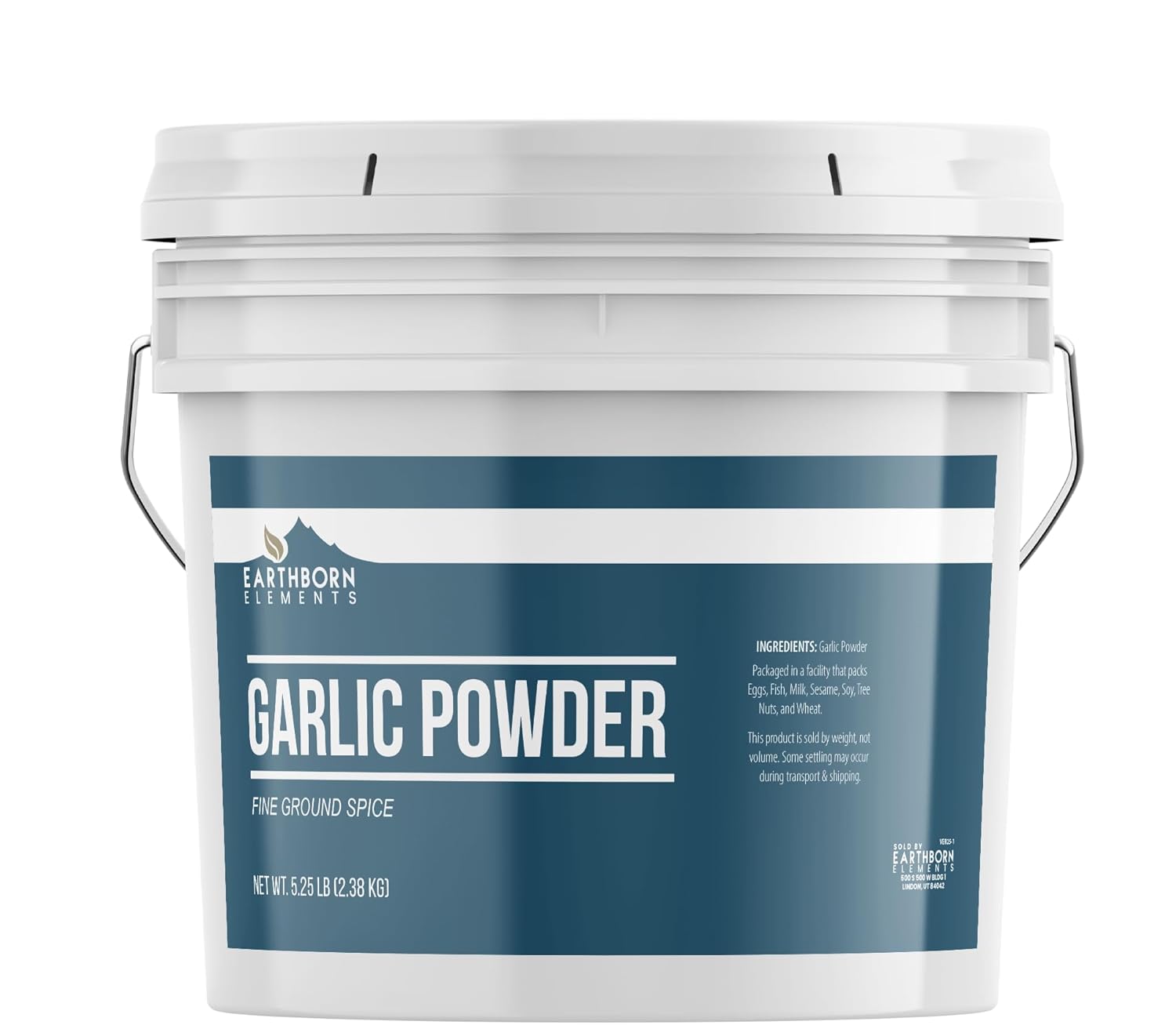 Earthborn Elements Garlic Powder 1 Gallon Bucket for Cooking