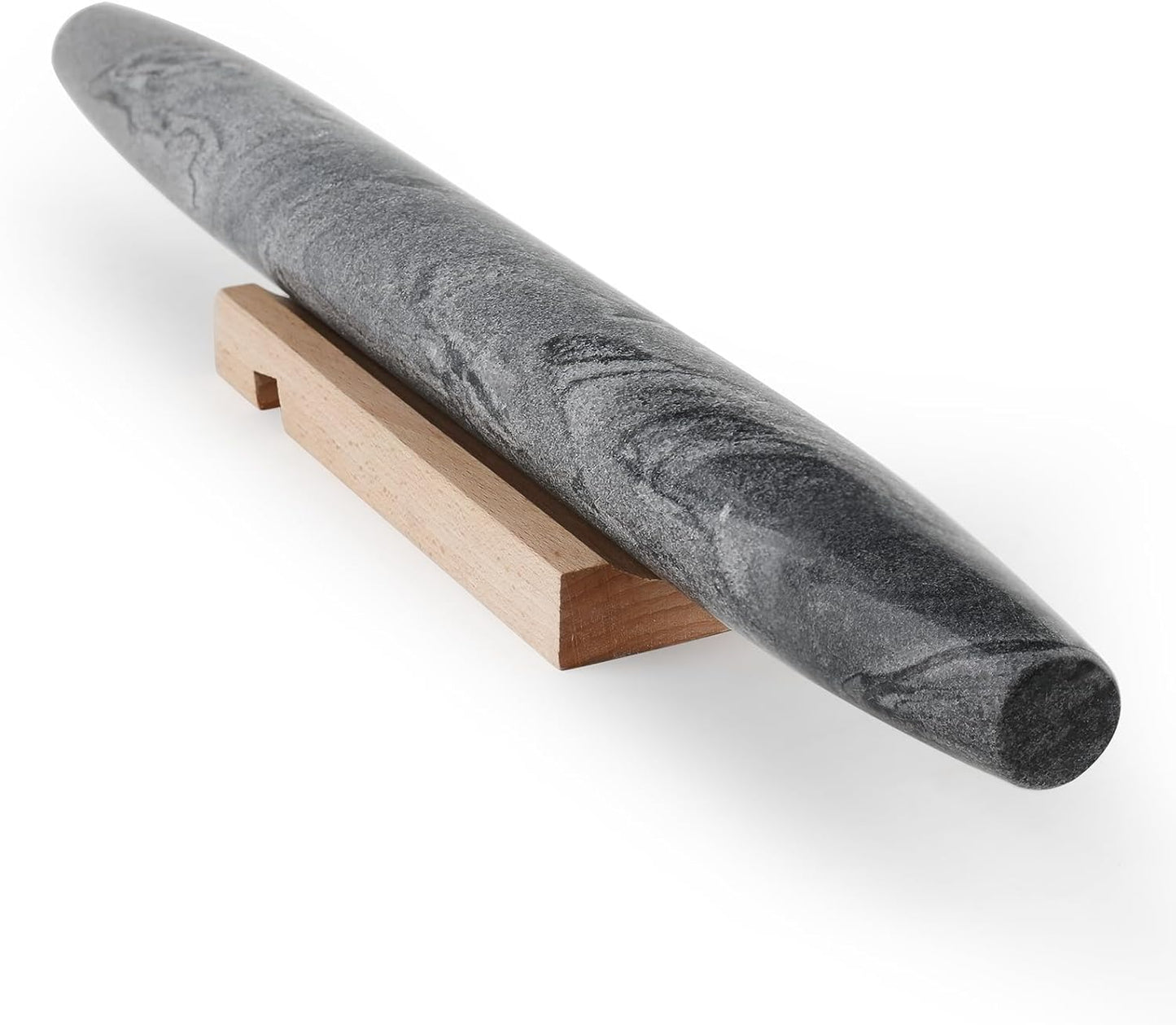 Koville African Natural Marble Rolling Pin for Baking Needs