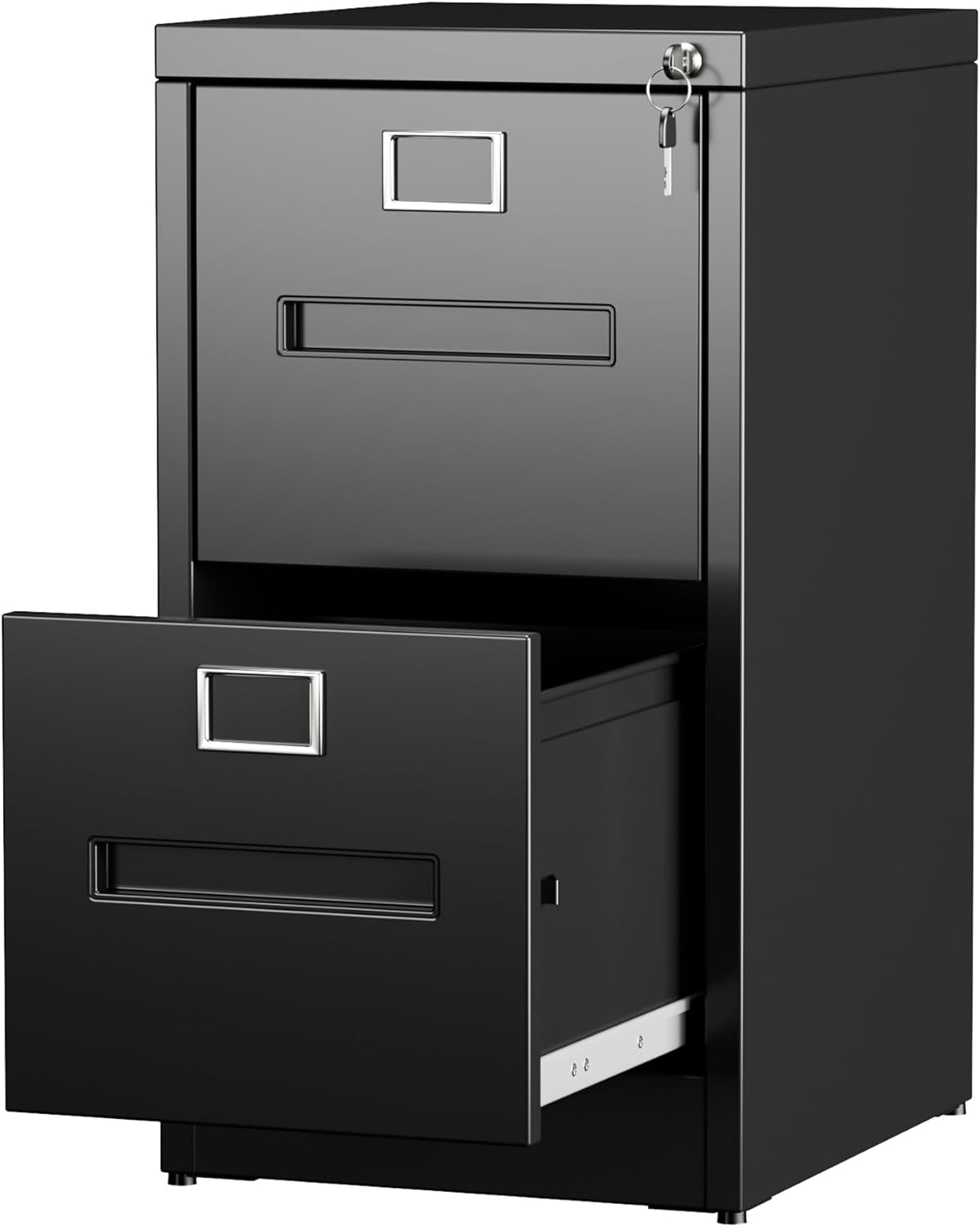2 Drawer File Cabinet with Lock for Home and Office Use