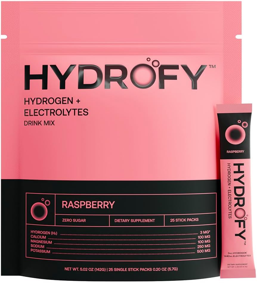 Hydrofy Hydrogen Water Electrolytes Drink Mix for Hydration