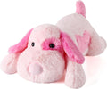 meowtastic Pink Dog Weighted Stuffed Animal 22in - Cozy 4.5 lb Plush