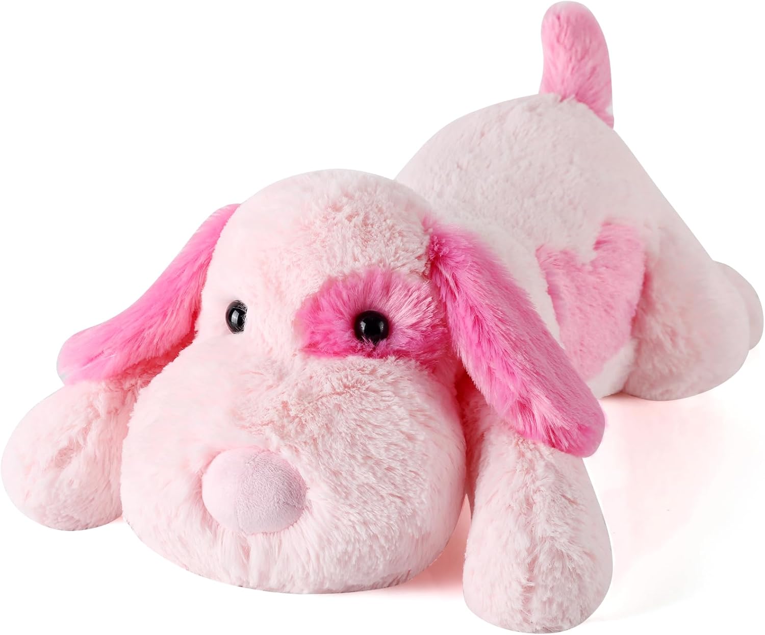 Meowtastic Pink Dog Weighted Stuffed Animals for Comfort