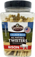 Bison Collagen Twisters 5ft for Small Dogs - Natural Rawhide