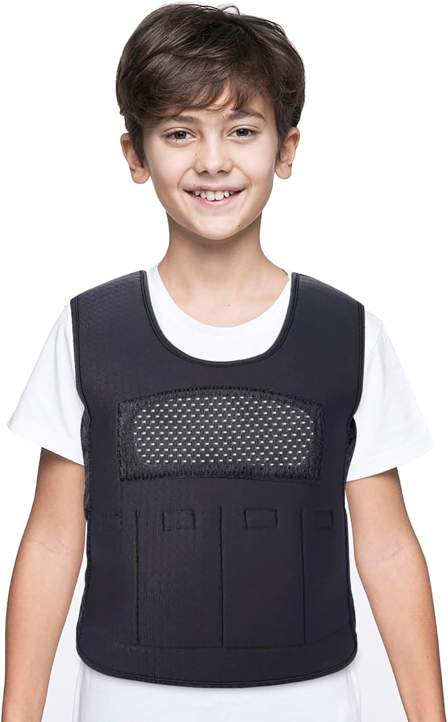 Weighted Vest for Kids Ages 5-9 - Adjustable Sensory Compression