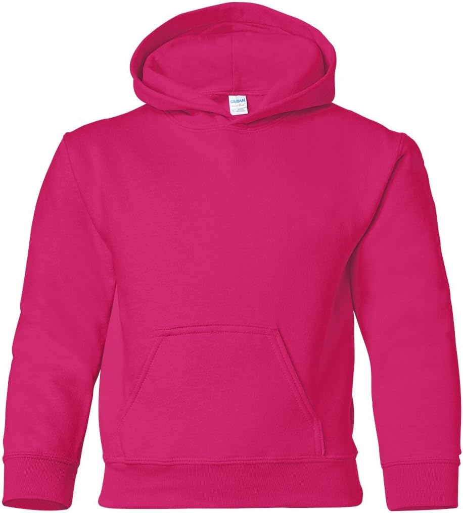 Gildan Youth Hoodie - Vibrant Heliconia Color!