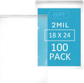 18ft x 24ft 5 Gallon Reclosable Zip Bags Pack Of 100 - Extra Large