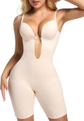 Decorus Backless Plunge Shapewear Bodysuits for Women - Low Back