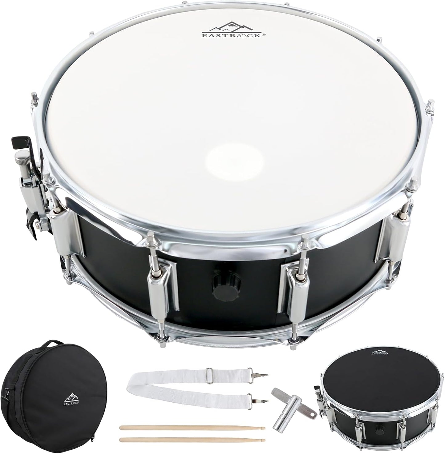 EASTROCK 14X5.5 Snare Drum Set for Beginners with Accessories