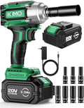 KIMO Cordless Impact Wrench 1/2 in - 350 ft-lbs Torque, 3000 RPM
