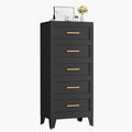 Metal Dresser Tall Narrow Dresser for Bedroom and Living Room