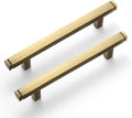 Goo-Ki 6 Pack 3-3/4 in Hole Center Cabinet Pulls - Solid Zinc Alloy