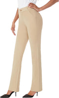 Ease into Comfort Barely Bootcut Stretch Dress Pants - Flattering