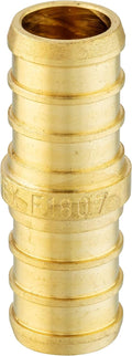 EFIELD Pex 3/8 in x 3/8 in Straight Coupling Brass Crimp Fittings - 30