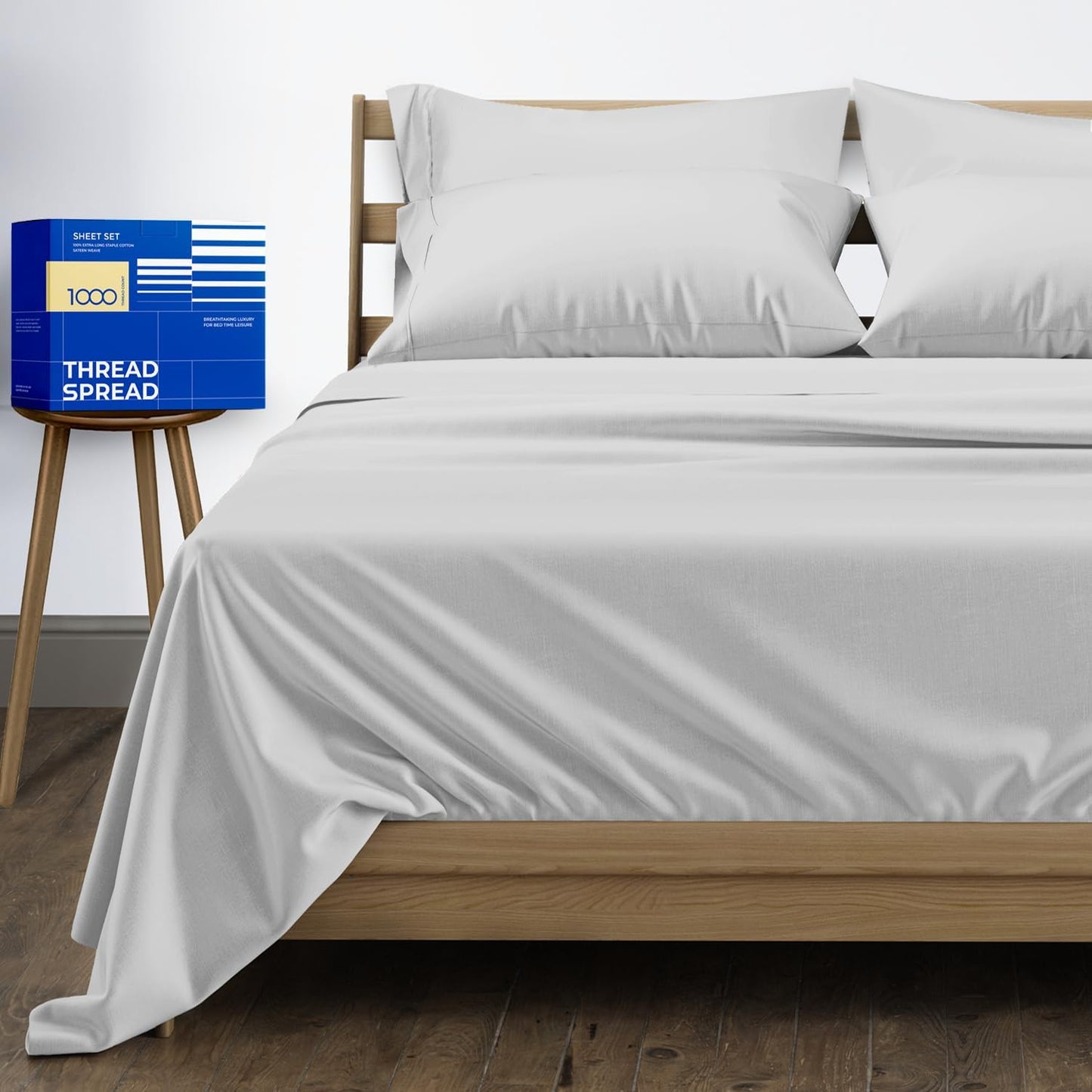 100% Egyptian Cotton King Size Sheet Set for Ultimate Comfort