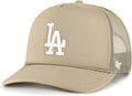MLB Khaki Primary Logo Foam Trucker Snapback Hat - Team Pride