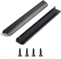 Satanga Edge Black Finger Pulls for Cabinets - Concealed Back Mount