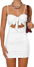 BORIFLORS Women's Cut Out Bodycon Mini Dress for Club and Party