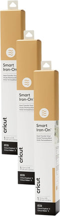 Cricut Smart Iron On Gold 3-Pack (13in x 3ft) - Matless HTV