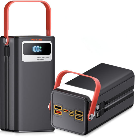 Portable Power Bank for Travel & Home, 27,000mAh Backup Battery - PGYOB