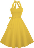 Retro Halter Dress for Women by Hanpceirs Perfect for Cocktail Events
