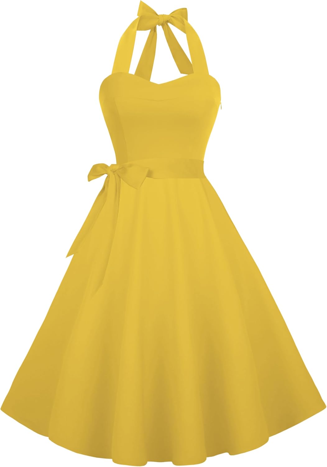 Halter Retro Vintage Cocktail Dress for Women by Hanpceirs