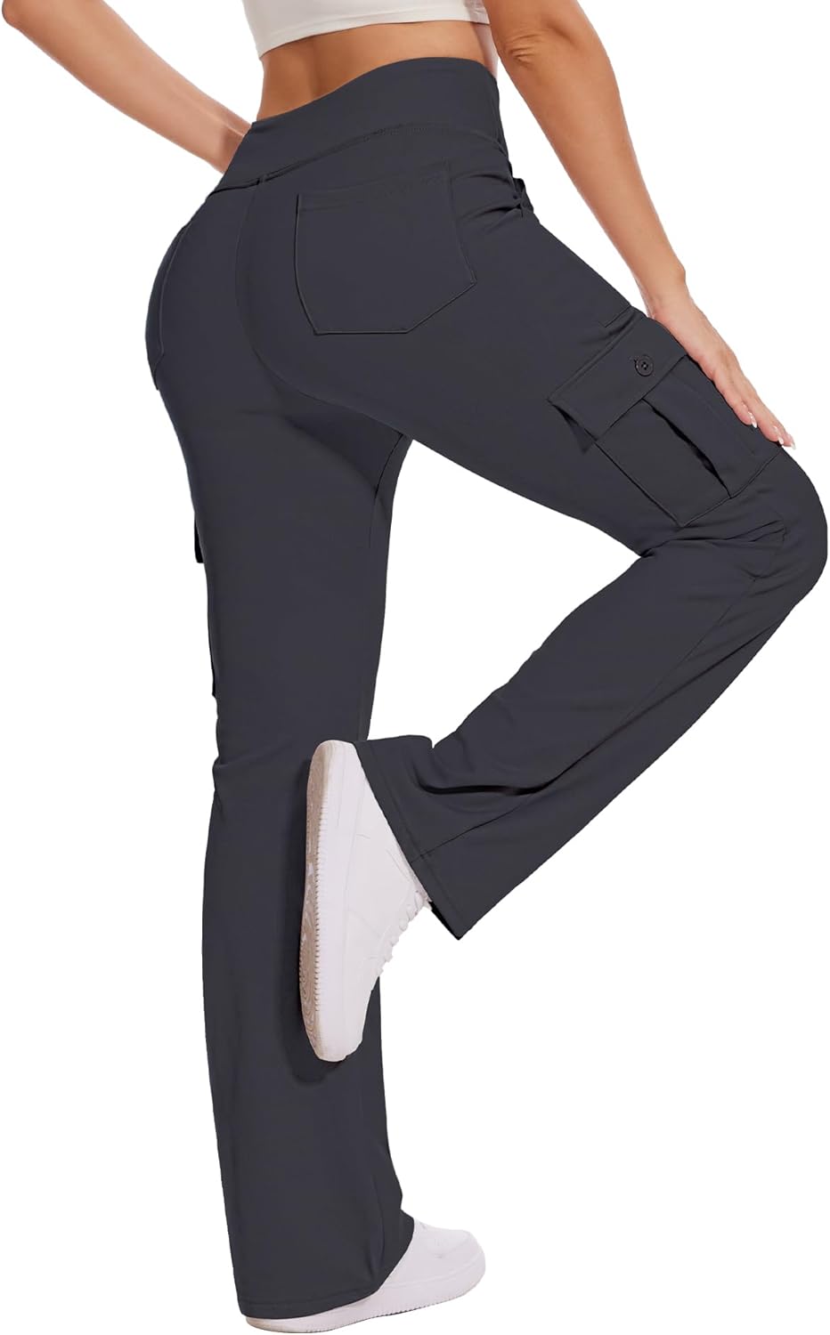 Yoga Flare Leggings for Women with 6 Pockets and Warmth