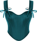 Scarlet Darkness Corset Tops for Women Satin Sweetheart Bustier